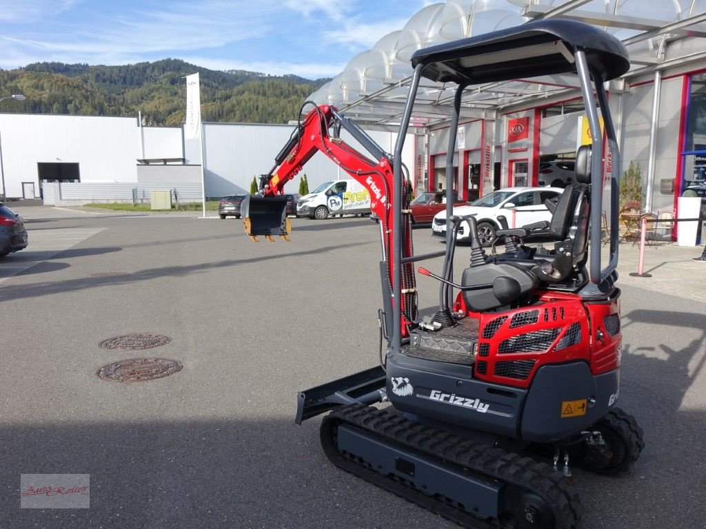 Minibagger Türe ait Sonstige Grizzly KME 15 Raupenbagger mit Kubota Euro 5, Neumaschine içinde Fohnsdorf (resim 7)