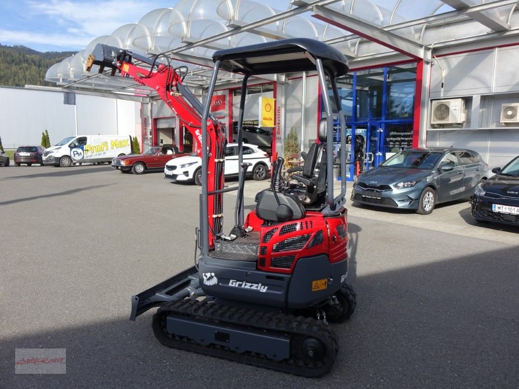 Minibagger Türe ait Sonstige Grizzly KME 15 Raupenbagger mit Kubota Euro 5, Neumaschine içinde Fohnsdorf (resim 1)
