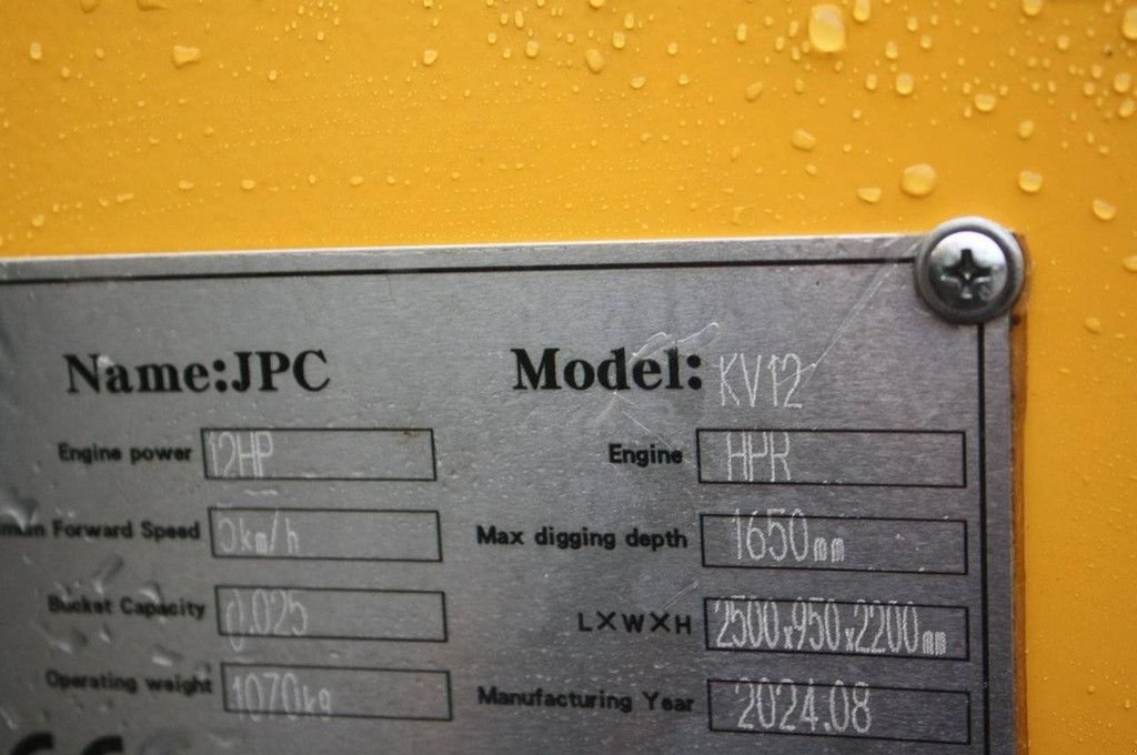 Minibagger of the type Sonstige JPC KV12, Gebrauchtmaschine in Antwerpen (Picture 11)