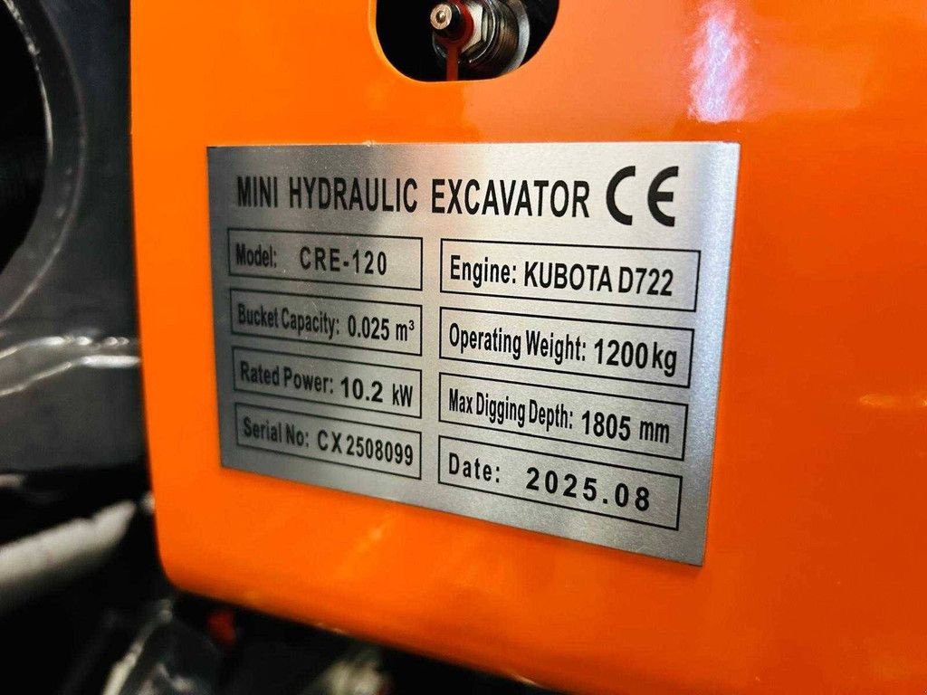 Minibagger tipa Sonstige RTE CX12-6, Gebrauchtmaschine u Antwerpen (Slika 10)