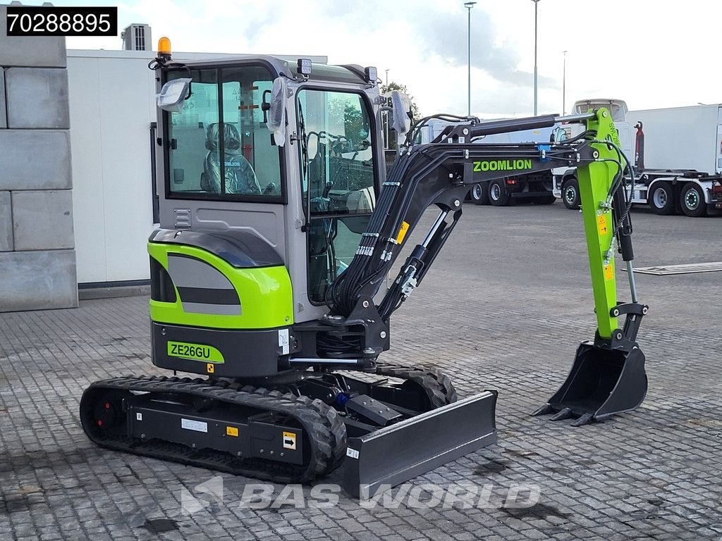 Minibagger Türe ait Sonstige Zoomlion ZE26 GU FACTORY WARRANTY - A/C - CE CERTIFIED, Neumaschine içinde Veghel (resim 9)