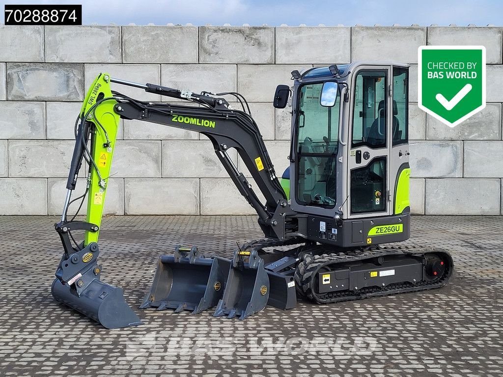 Minibagger del tipo Sonstige Zoomlion ZE26 GU WARRANTY &ndash; PIN-ON/3 BUCKETS - KUBOTA, Neumaschine en Veghel (Imagen 1)