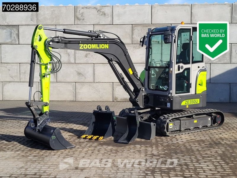 Minibagger typu Sonstige Zoomlion ZE35 GU FACTORY WARRANTY - CW/3 BUCKETS- CE CERTIFIED, Neumaschine v Veghel (Obrázek 1)