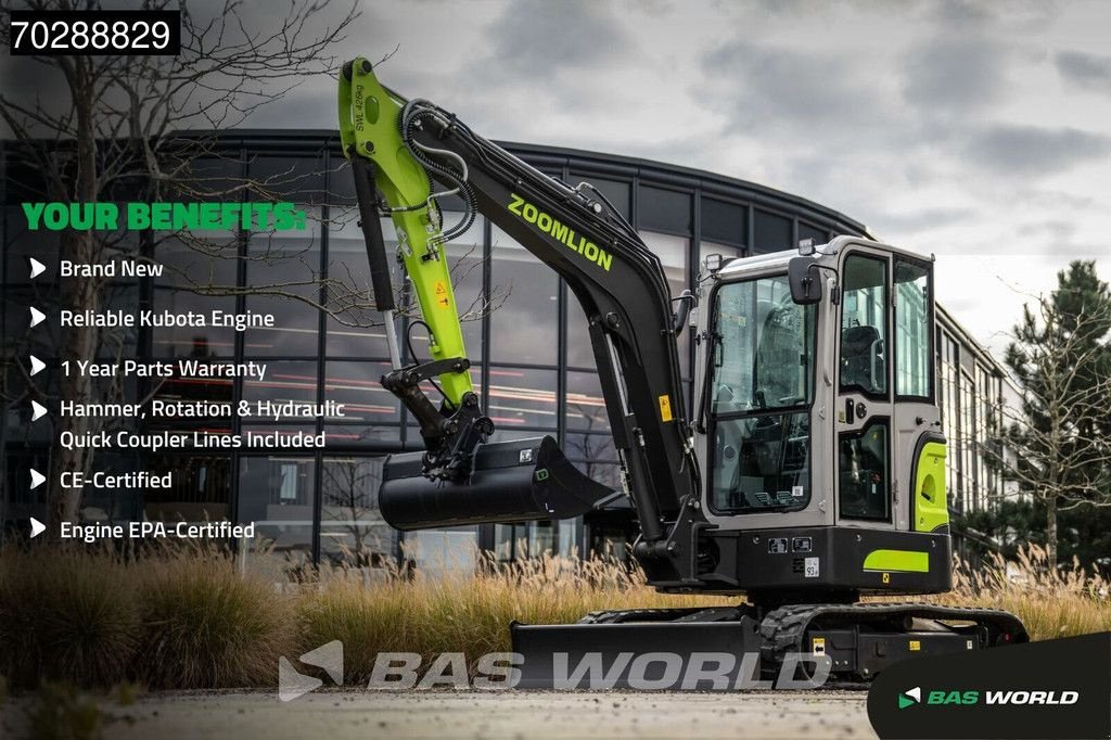 Minibagger typu Sonstige Zoomlion ZE35 GU FACTORY WARRANTY -KUBOTA ENGINE -A/C, Neumaschine v Veghel (Obrázek 2)