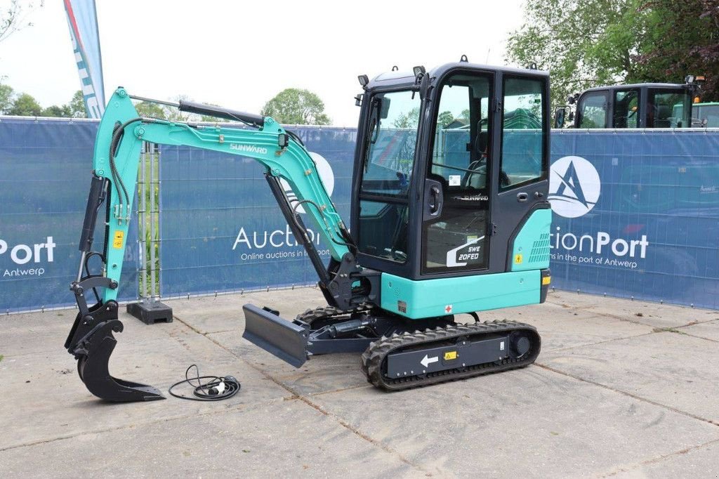 Minibagger del tipo Sunward SWE 20FED, Neumaschine en Antwerpen (Imagen 10)