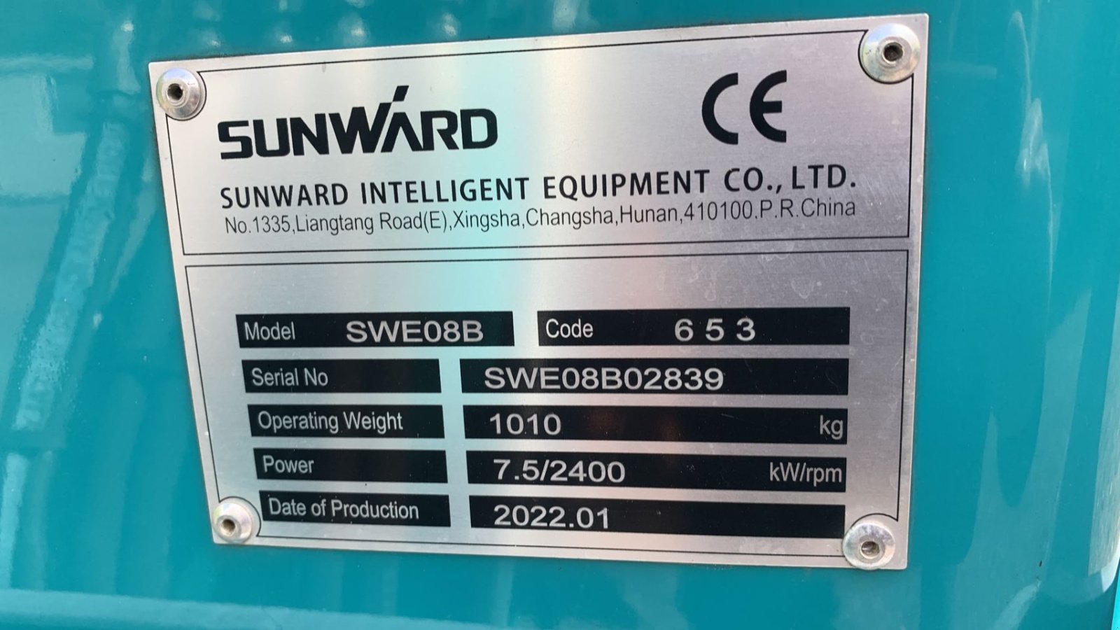 Minibagger от тип Sunward SWE08B, Gebrauchtmaschine в Herpen (Снимка 8)