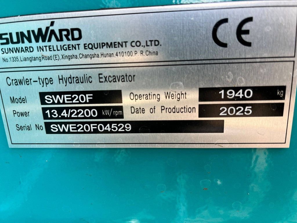 Minibagger tipa Sunward SWE20F, Neumaschine u Antwerpen (Slika 10)