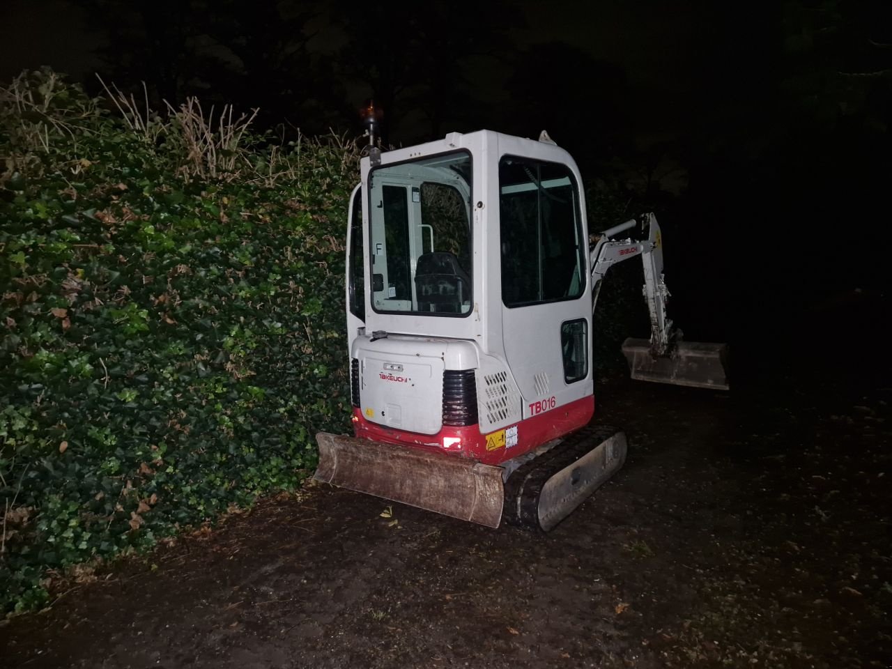 Minibagger Türe ait Takeuchi tb 016, Gebrauchtmaschine içinde Oirschot (resim 4)