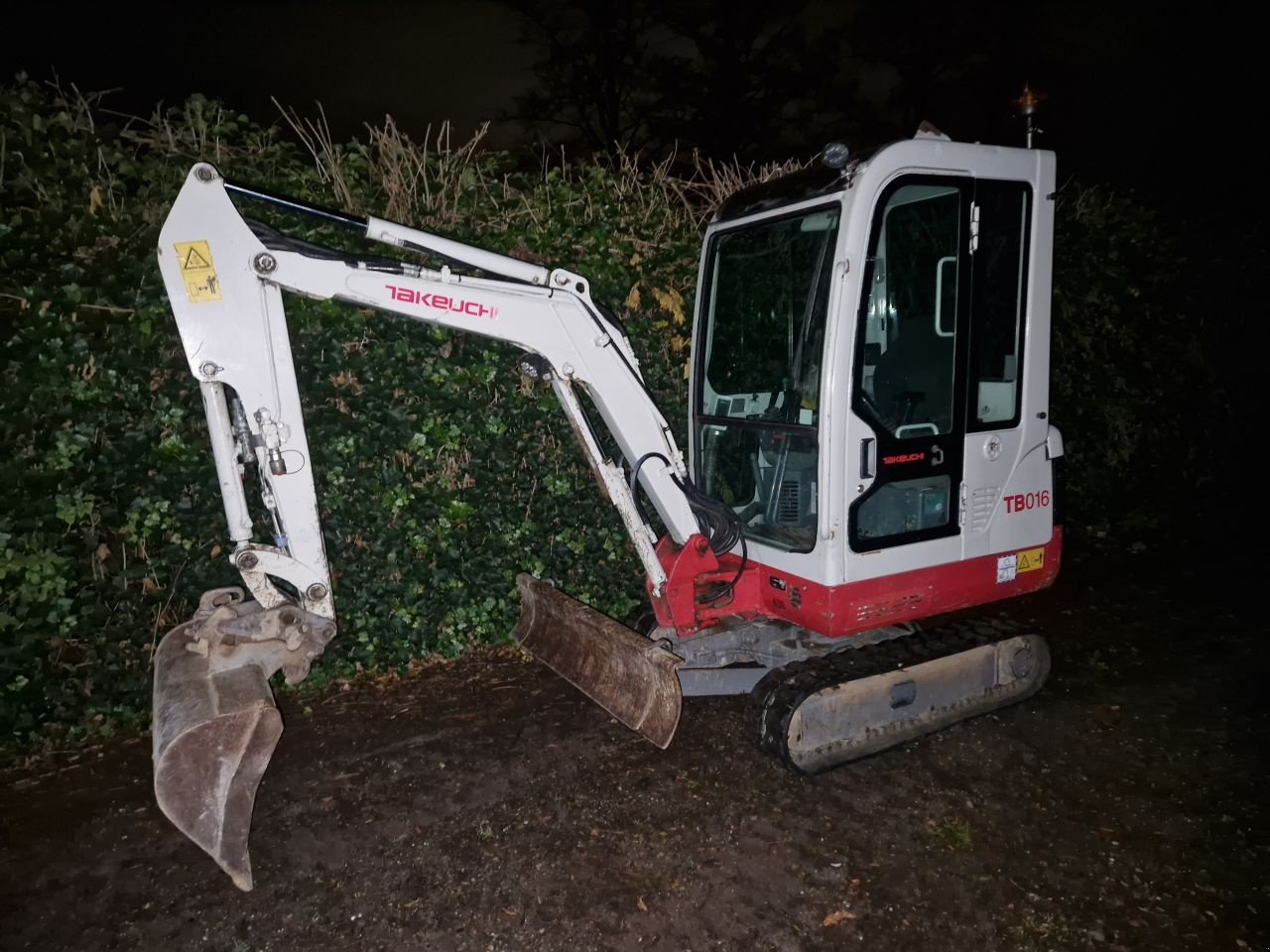 Minibagger Türe ait Takeuchi tb 016, Gebrauchtmaschine içinde Oirschot (resim 1)