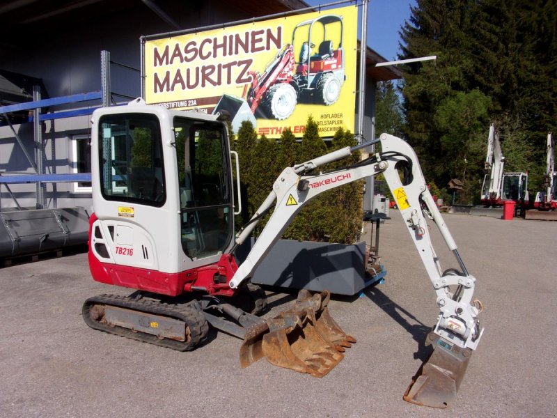 Minibagger des Typs Takeuchi TB 216 Powertilt, Gebrauchtmaschine in Bad Leonfelden (Bild 1)