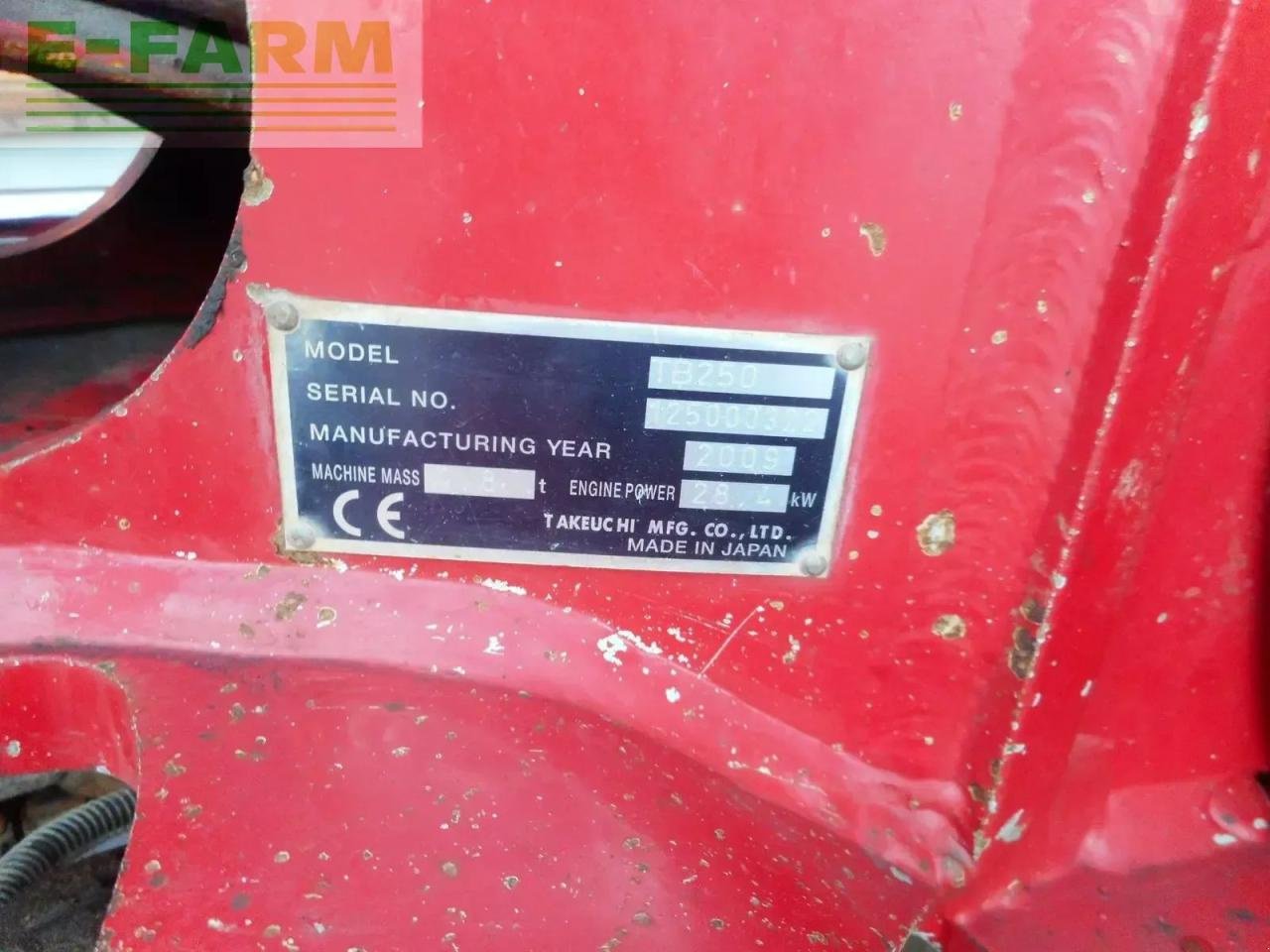 Minibagger del tipo Takeuchi tb 250 mit powertilt + hydr. sw + 3 löffel, Gebrauchtmaschine en ST. NIKOLAI/DR. (Imagen 7)