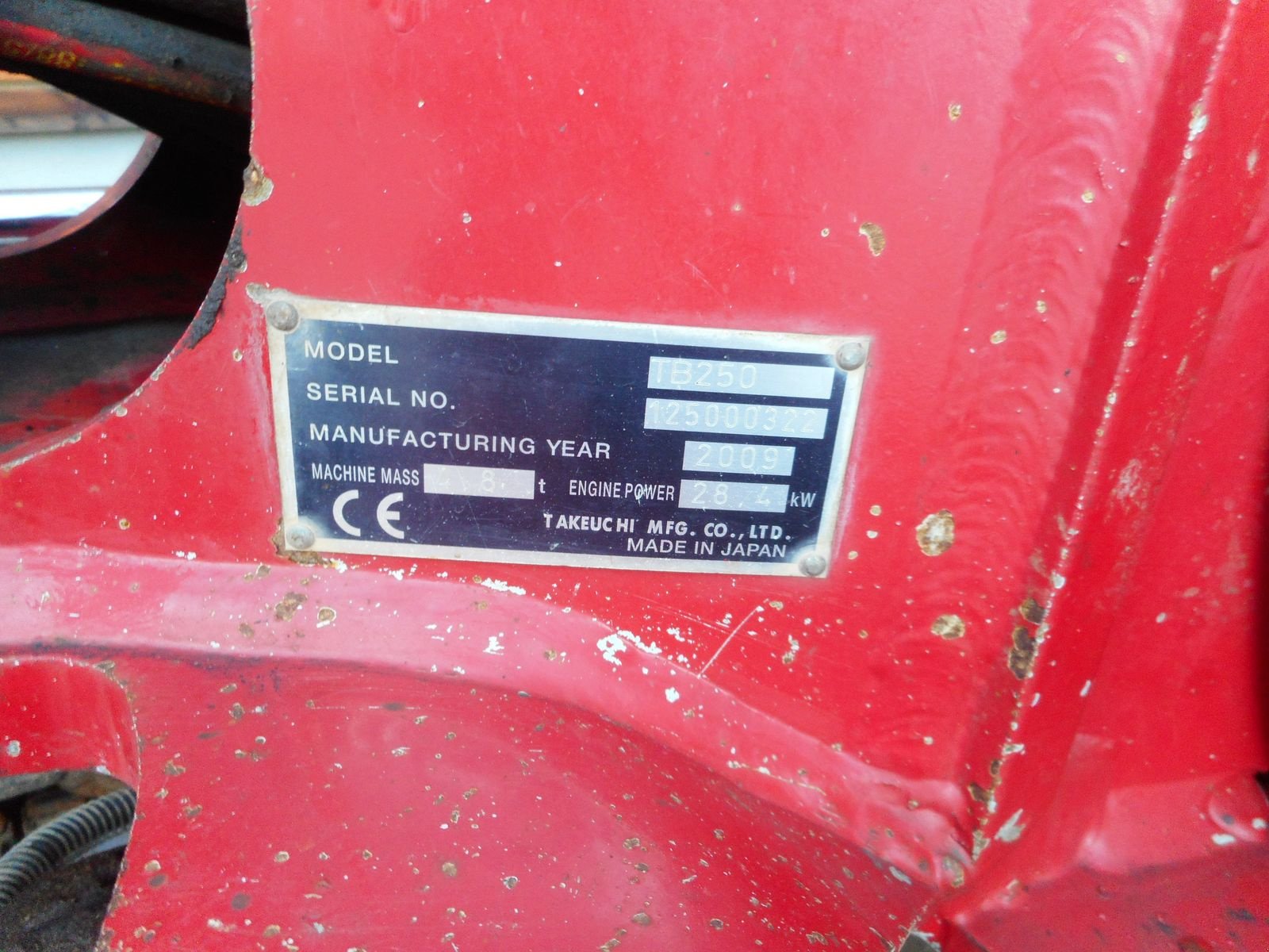 Minibagger Türe ait Takeuchi TB 250 mit POWERTILT + hydr. SW + 3 Löffel, Gebrauchtmaschine içinde St. Nikolai ob Draßling (resim 7)