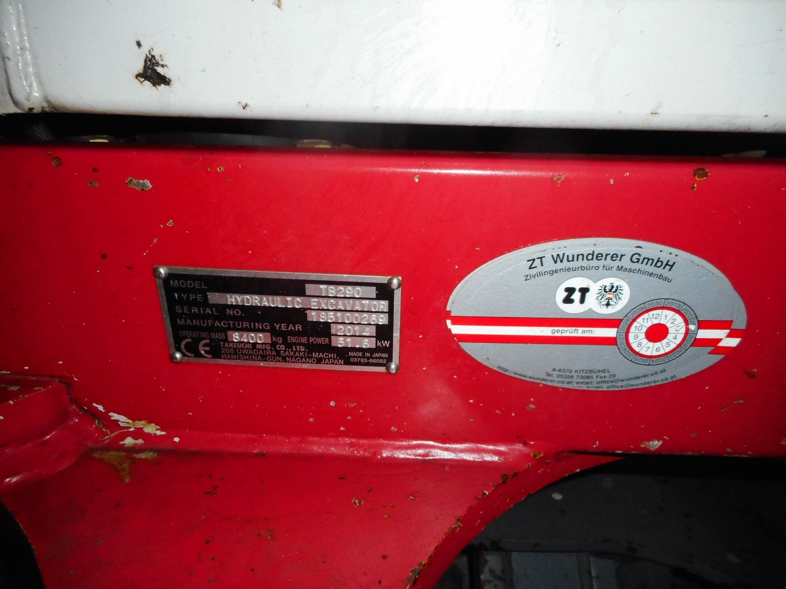 Minibagger tipa Takeuchi TB 290 mit POOWERTILT + hydr. SW + Klima, Gebrauchtmaschine u St. Nikolai ob Draßling (Slika 9)