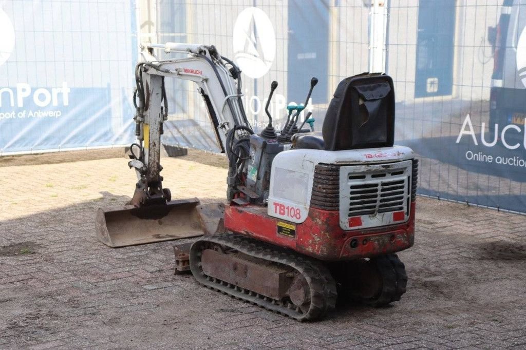 Minibagger a típus Takeuchi TB108, Gebrauchtmaschine ekkor: Antwerpen (Kép 4)