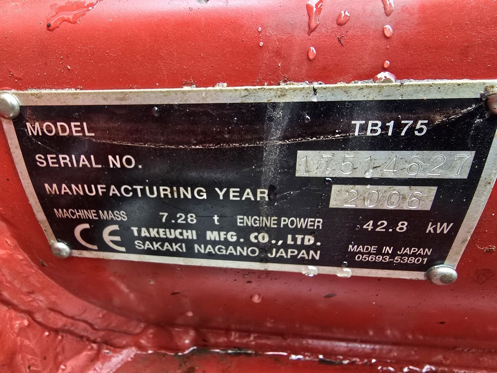 Minibagger типа Takeuchi TB175, Gebrauchtmaschine в Gabersdorf (Фотография 17)