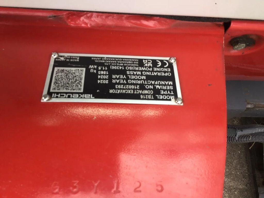 Minibagger a típus Takeuchi TB216 met maar 150 uur, Gebrauchtmaschine ekkor: Beuningen gld (Kép 10)