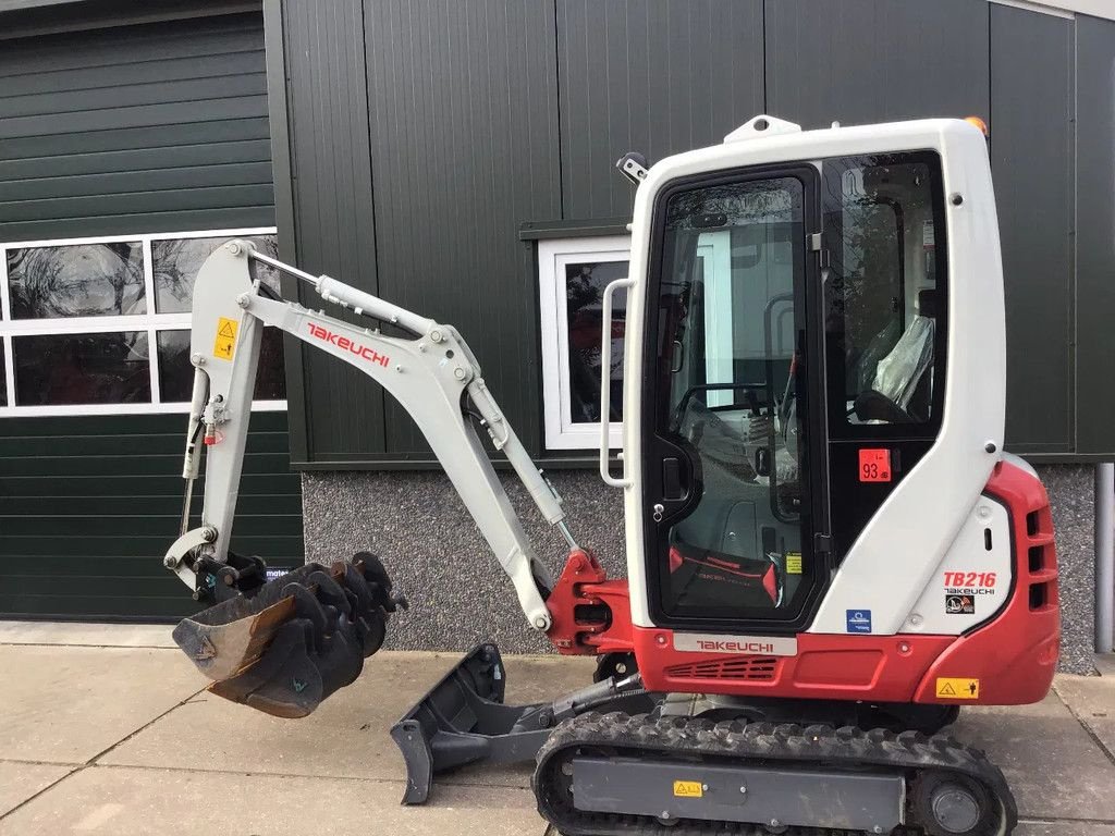 Minibagger a típus Takeuchi TB216 met maar 150 uur, Gebrauchtmaschine ekkor: Beuningen gld (Kép 1)