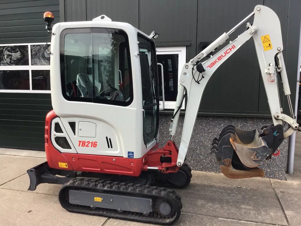 Minibagger a típus Takeuchi TB216 met maar 150 uur, Gebrauchtmaschine ekkor: Beuningen gld (Kép 2)