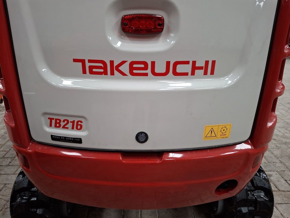 Minibagger del tipo Takeuchi TB216, Neumaschine en Donkerbroek (Imagen 3)