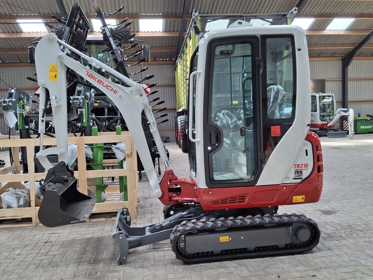 Minibagger del tipo Takeuchi TB216, Neumaschine en Donkerbroek (Imagen 1)