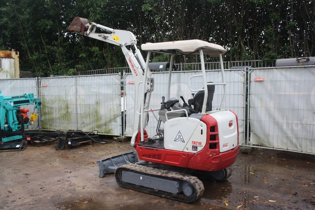 Minibagger Türe ait Takeuchi TB216, Gebrauchtmaschine içinde Antwerpen (resim 9)
