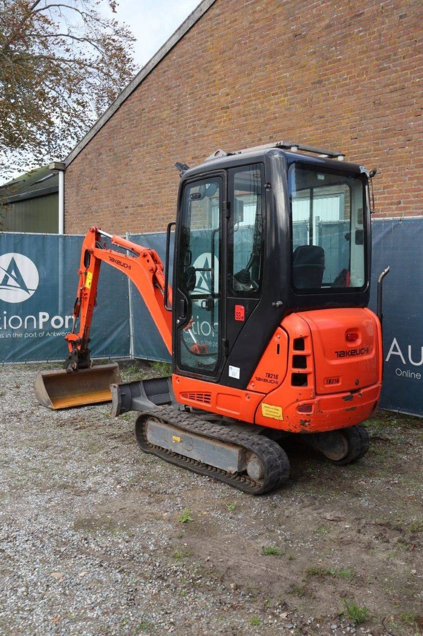 Minibagger Türe ait Takeuchi TB216, Gebrauchtmaschine içinde Antwerpen (resim 4)