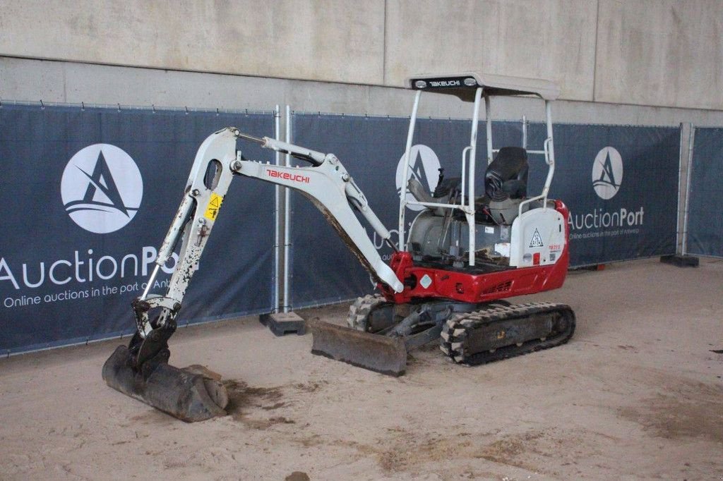 Minibagger Türe ait Takeuchi TB216, Gebrauchtmaschine içinde Antwerpen (resim 9)