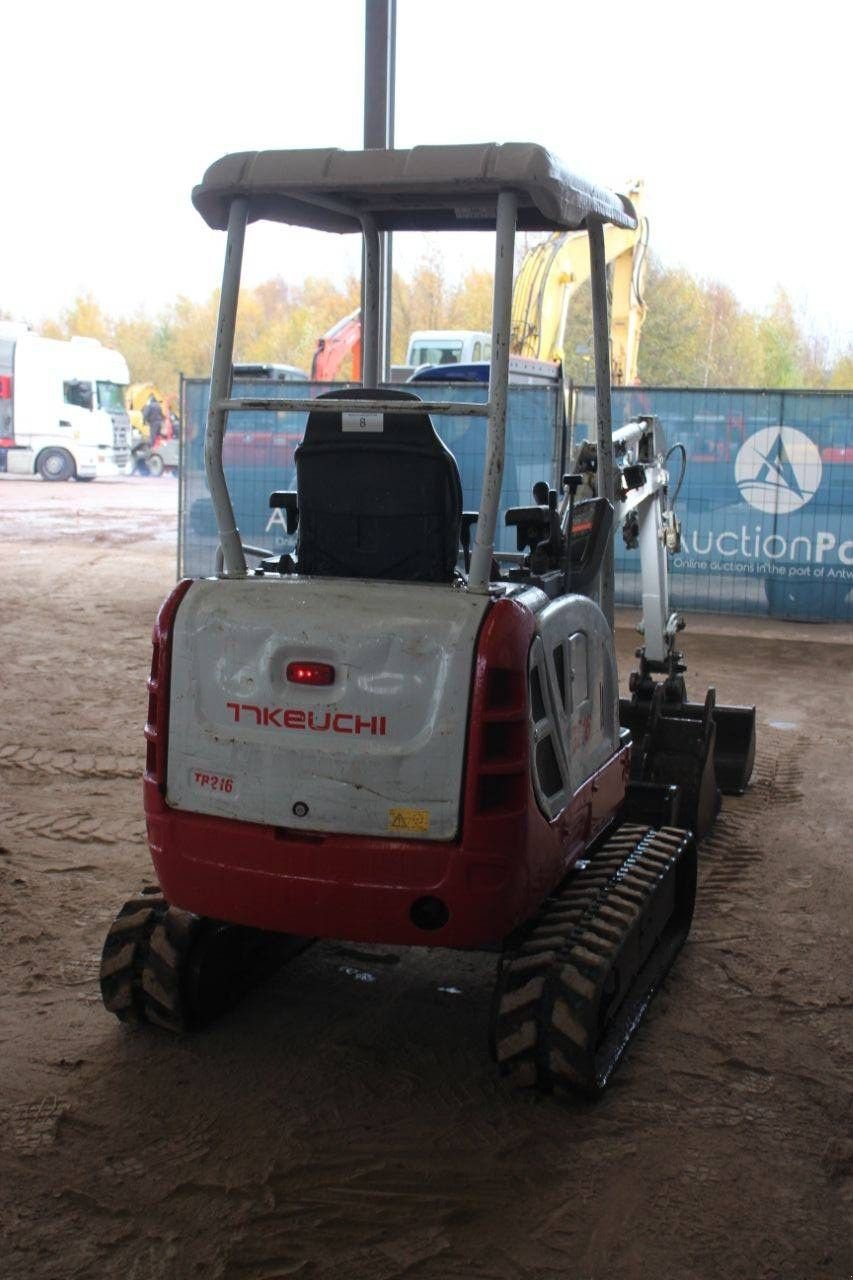 Minibagger a típus Takeuchi TB216, Gebrauchtmaschine ekkor: Antwerpen (Kép 5)