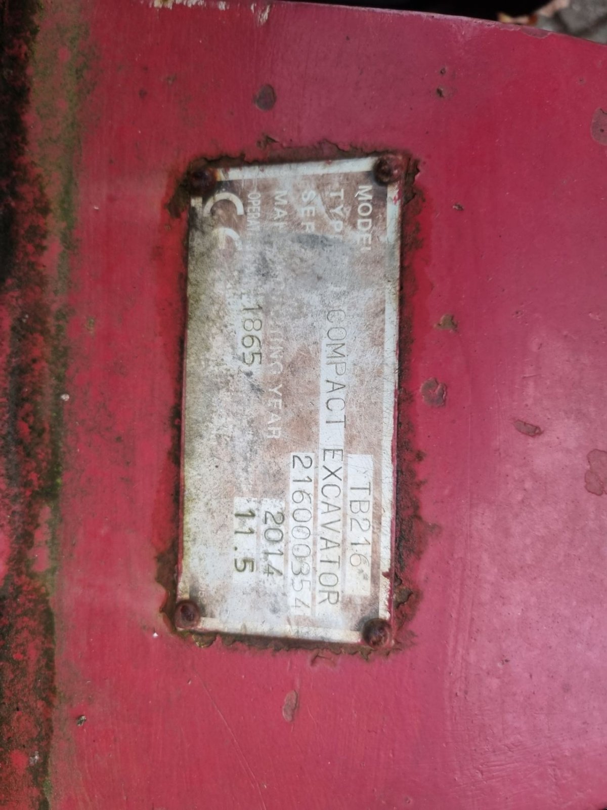 Minibagger от тип Takeuchi TB216, Gebrauchtmaschine в Lunteren (Снимка 8)