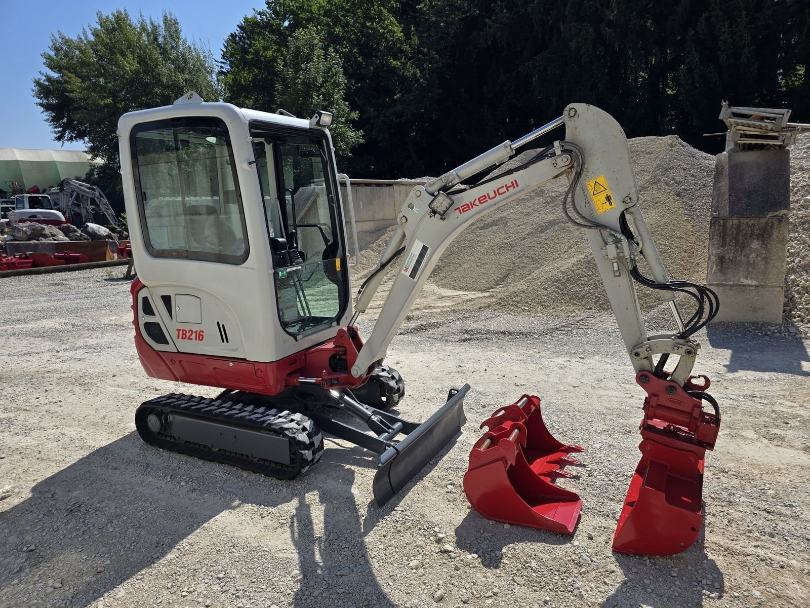 Minibagger Türe ait Takeuchi TB216, Gebrauchtmaschine içinde Gabersdorf (resim 7)