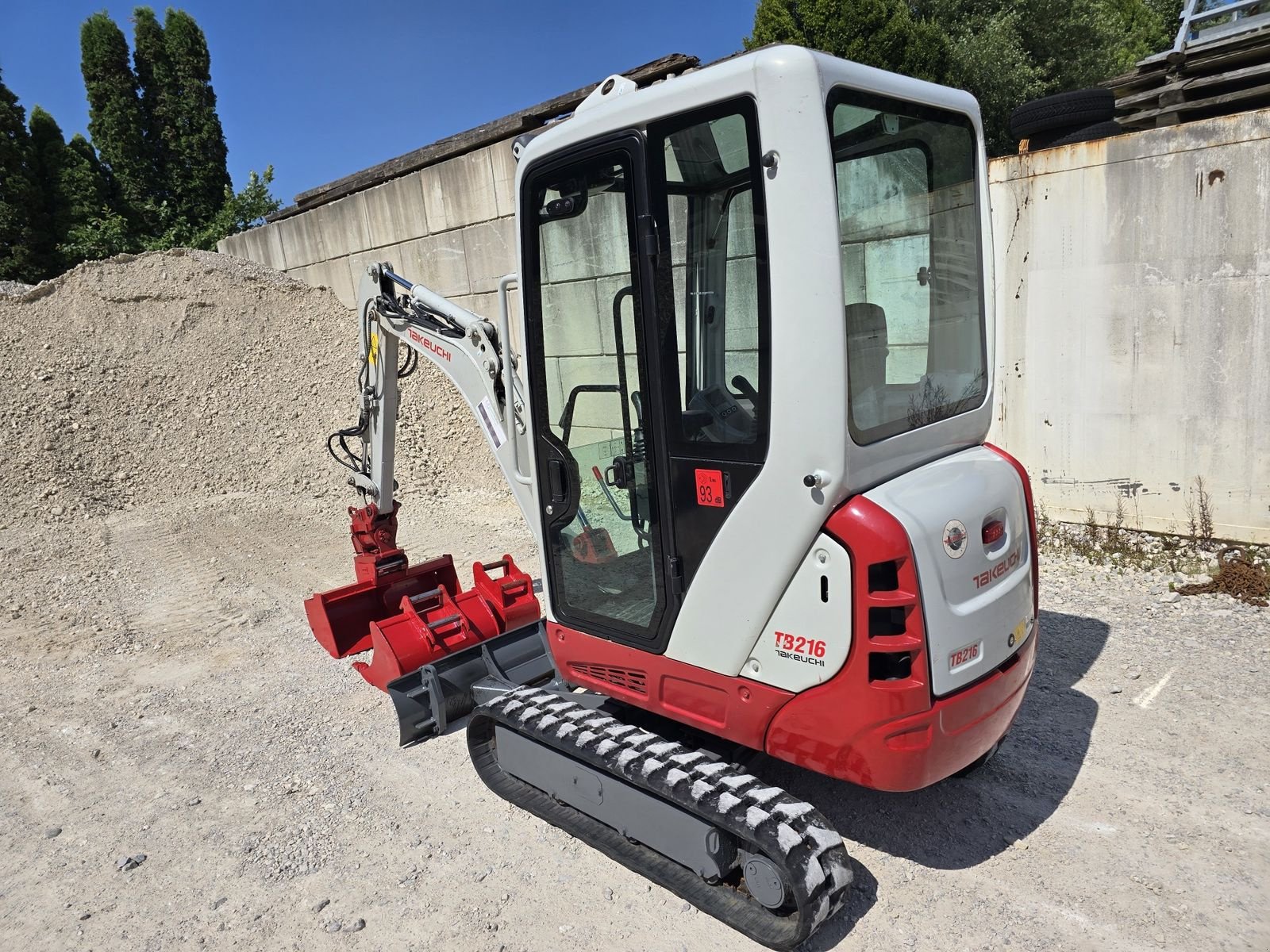 Minibagger Türe ait Takeuchi TB216, Gebrauchtmaschine içinde Gabersdorf (resim 3)
