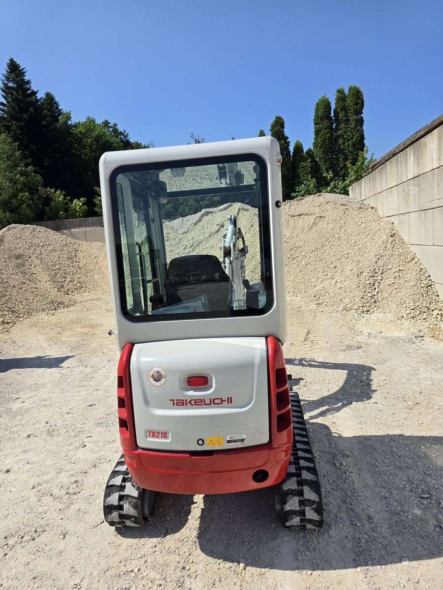 Minibagger Türe ait Takeuchi TB216, Gebrauchtmaschine içinde Gabersdorf (resim 4)