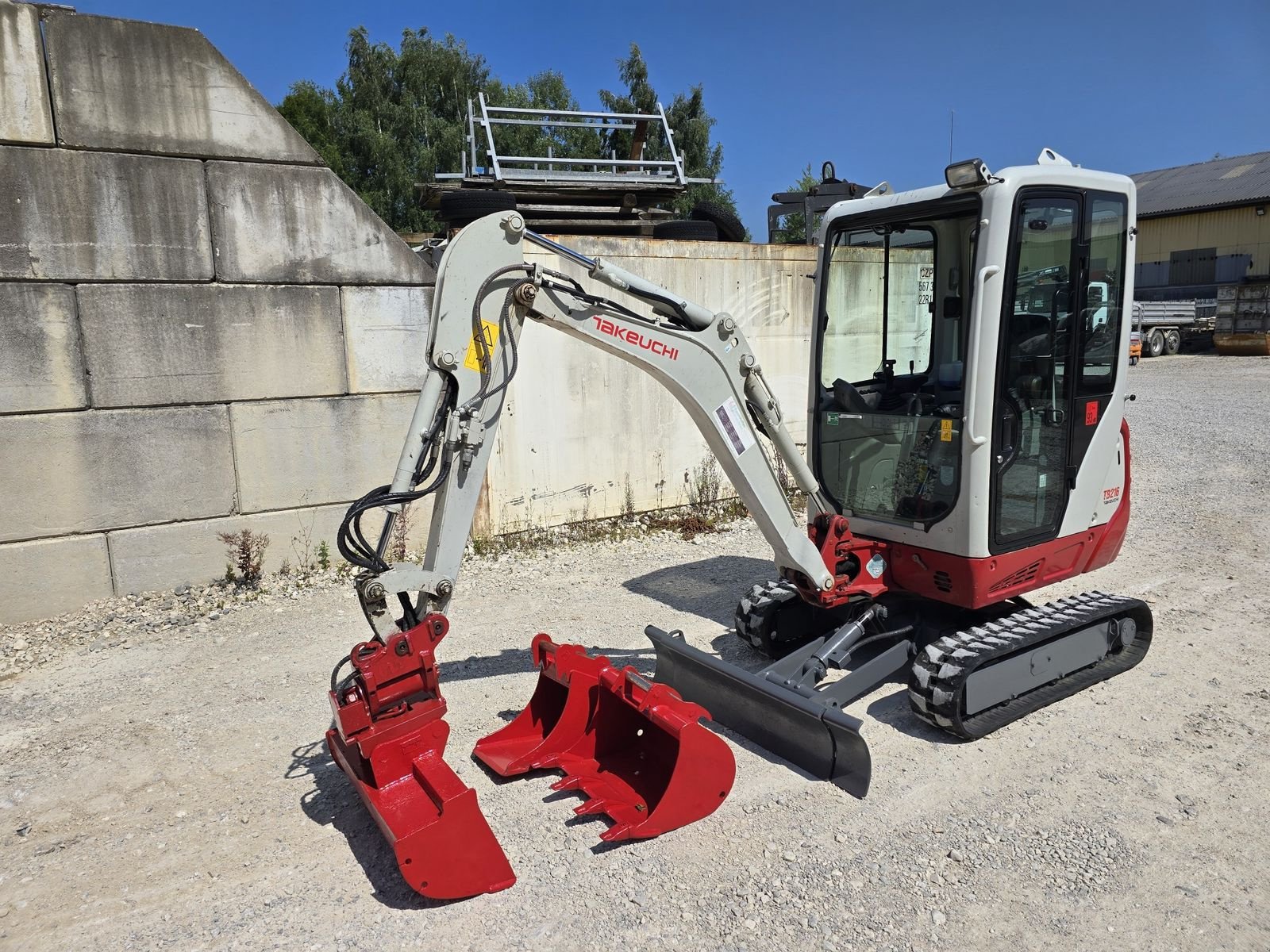 Minibagger Türe ait Takeuchi TB216, Gebrauchtmaschine içinde Gabersdorf (resim 1)