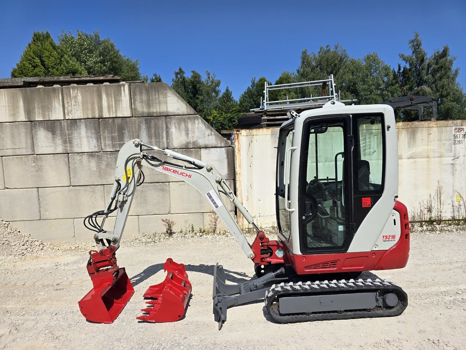 Minibagger Türe ait Takeuchi TB216, Gebrauchtmaschine içinde Gabersdorf (resim 9)
