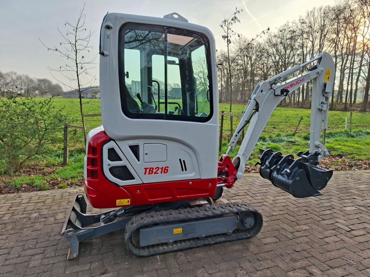 Minibagger des Typs Takeuchi TB216, Gebrauchtmaschine in Terschuur (Bild 3)