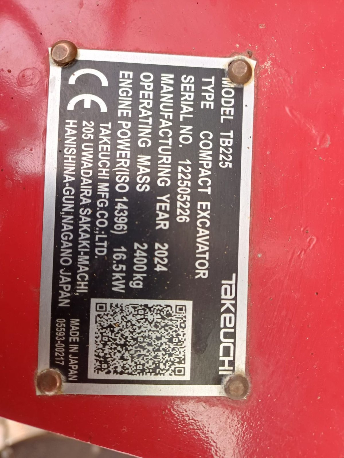 Minibagger typu Takeuchi TB225, Gebrauchtmaschine v Terschuur (Obrázek 10)