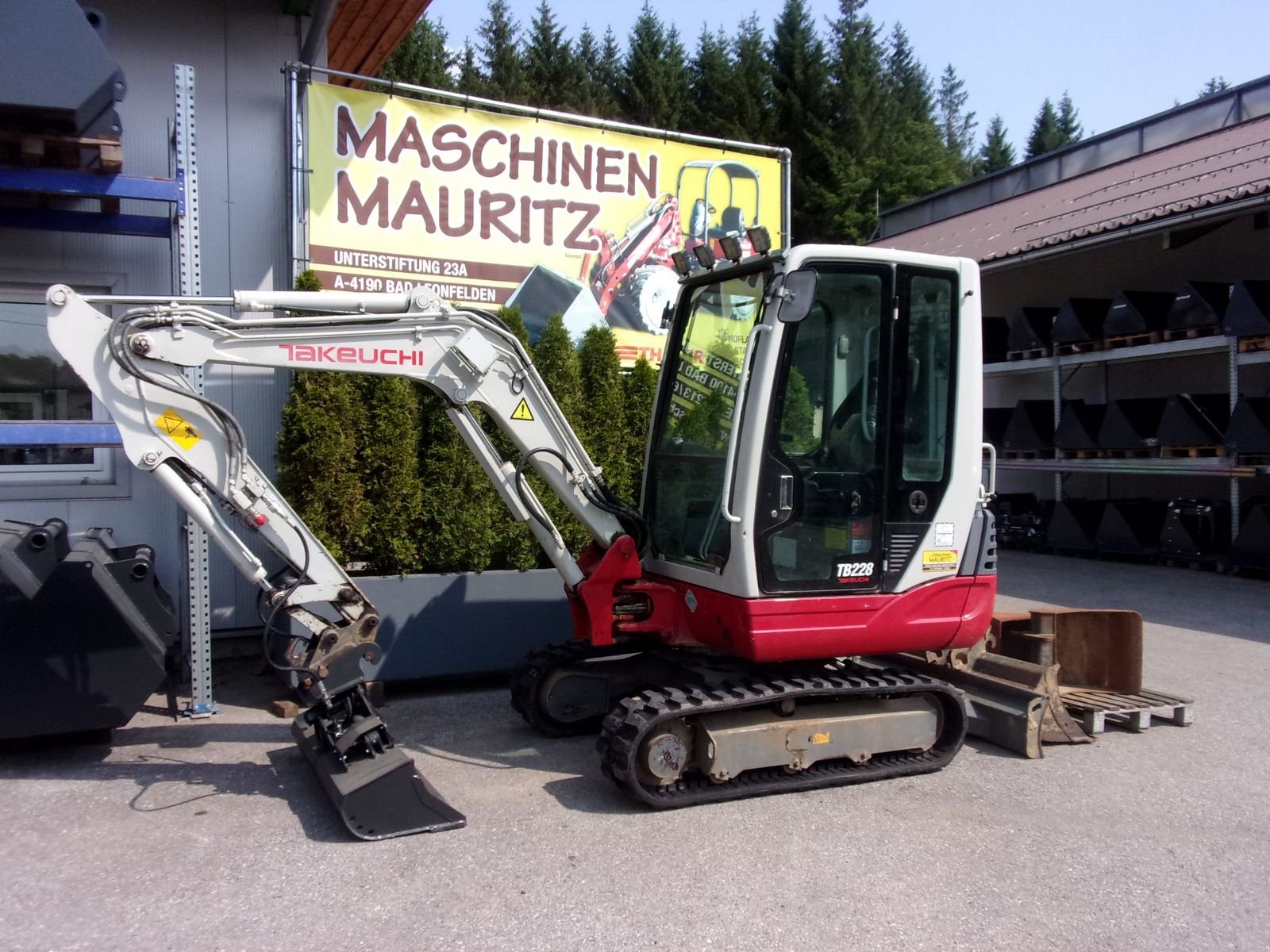 Minibagger del tipo Takeuchi TB228, Gebrauchtmaschine In Bad Leonfelden (Immagine 10)