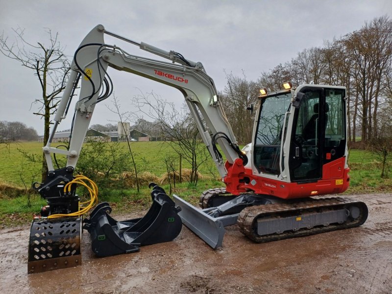 Takeuchi TB260, Gebrauchtmaschine, Baujahr: 2018, Betriebsstunden / Hektar: 3418 (Bild 1) Minibagger des Typs Takeuchi TB260, Gebrauchtmaschine in Terschuur (Bild 1)
