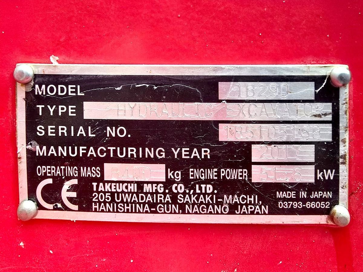 Minibagger типа Takeuchi TB290, Gebrauchtmaschine в Gabersdorf (Фотография 11)