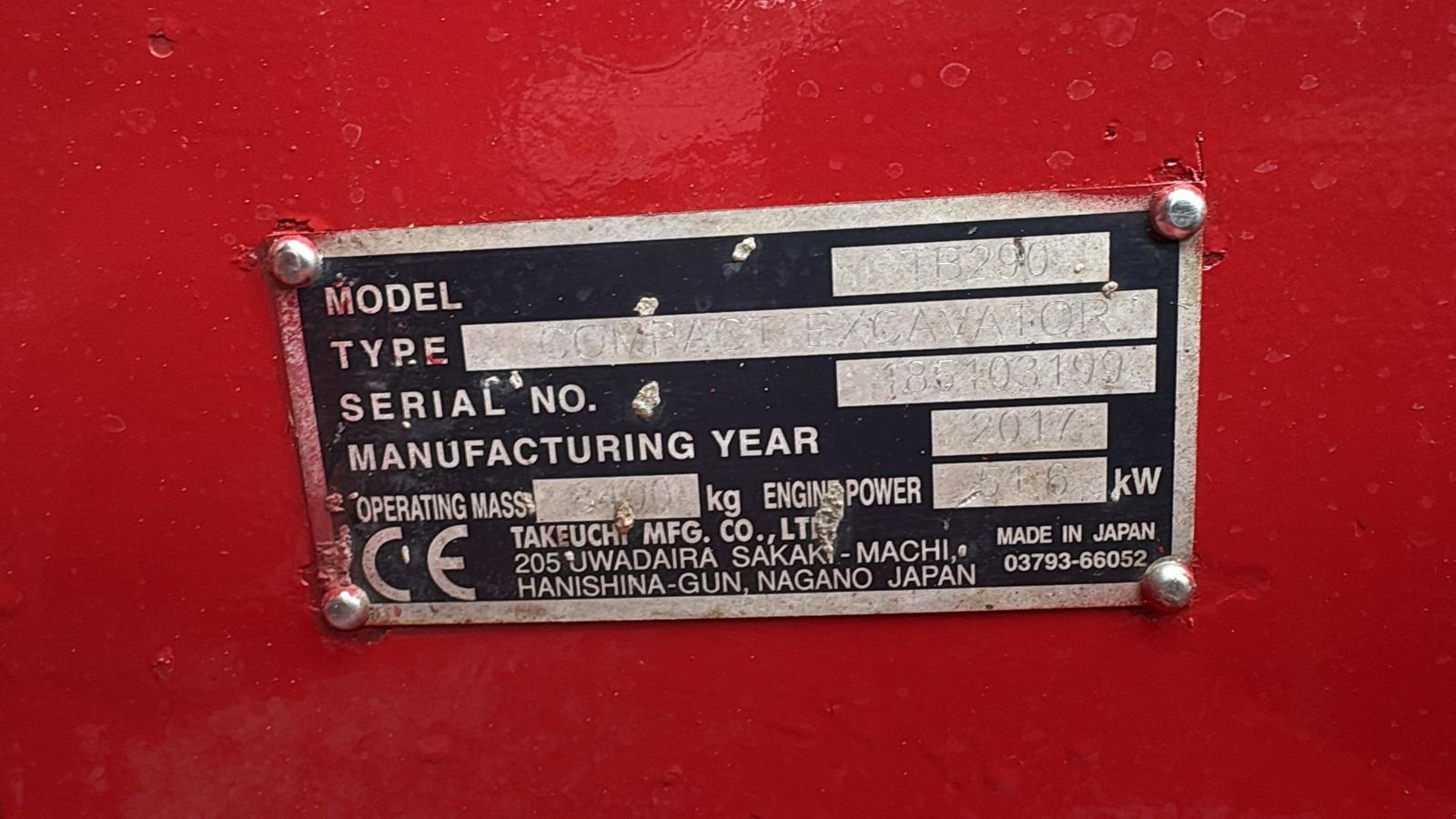 Minibagger des Typs Takeuchi TB290, Gebrauchtmaschine in Gabersdorf (Bild 16)