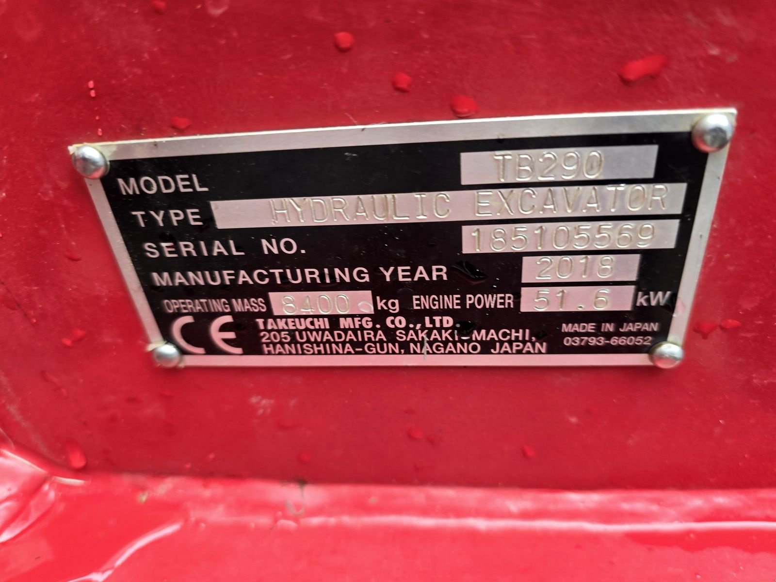 Minibagger del tipo Takeuchi TB290, Gebrauchtmaschine In Gabersdorf (Immagine 10)