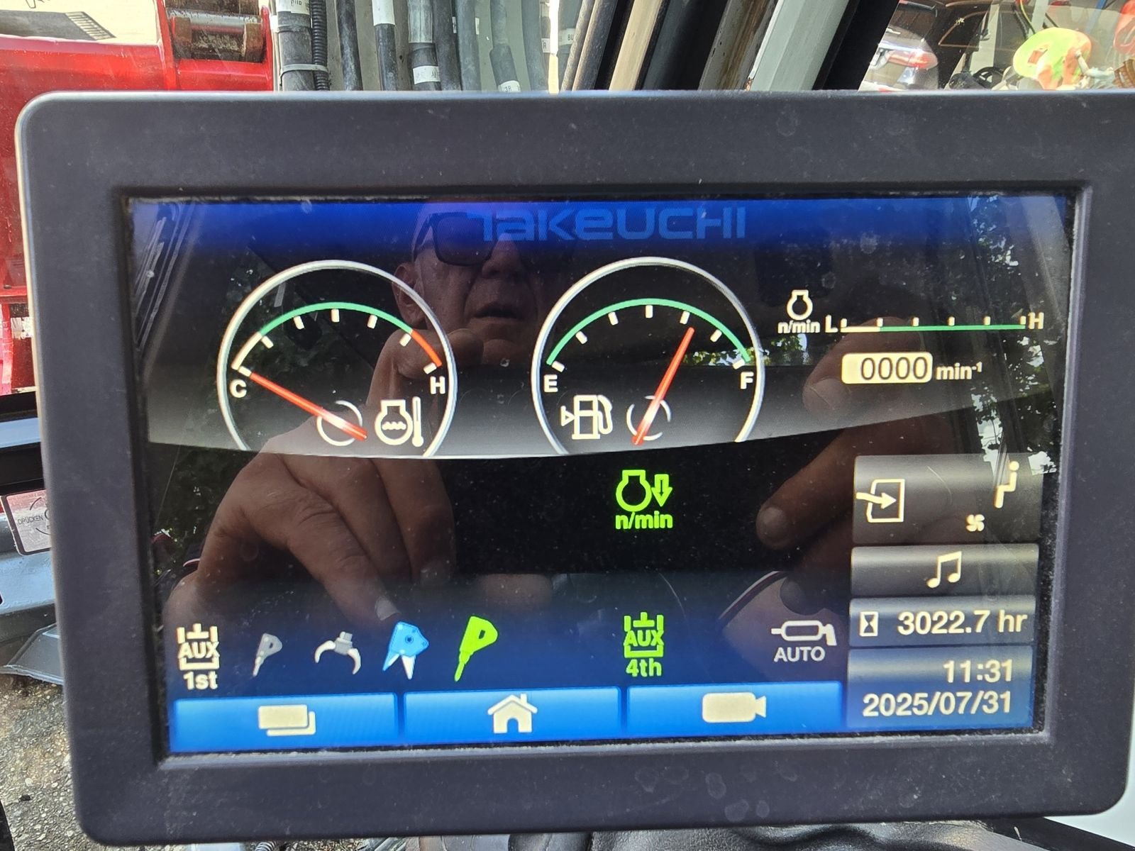 Minibagger Türe ait Takeuchi TB370, Gebrauchtmaschine içinde Gabersdorf (resim 8)