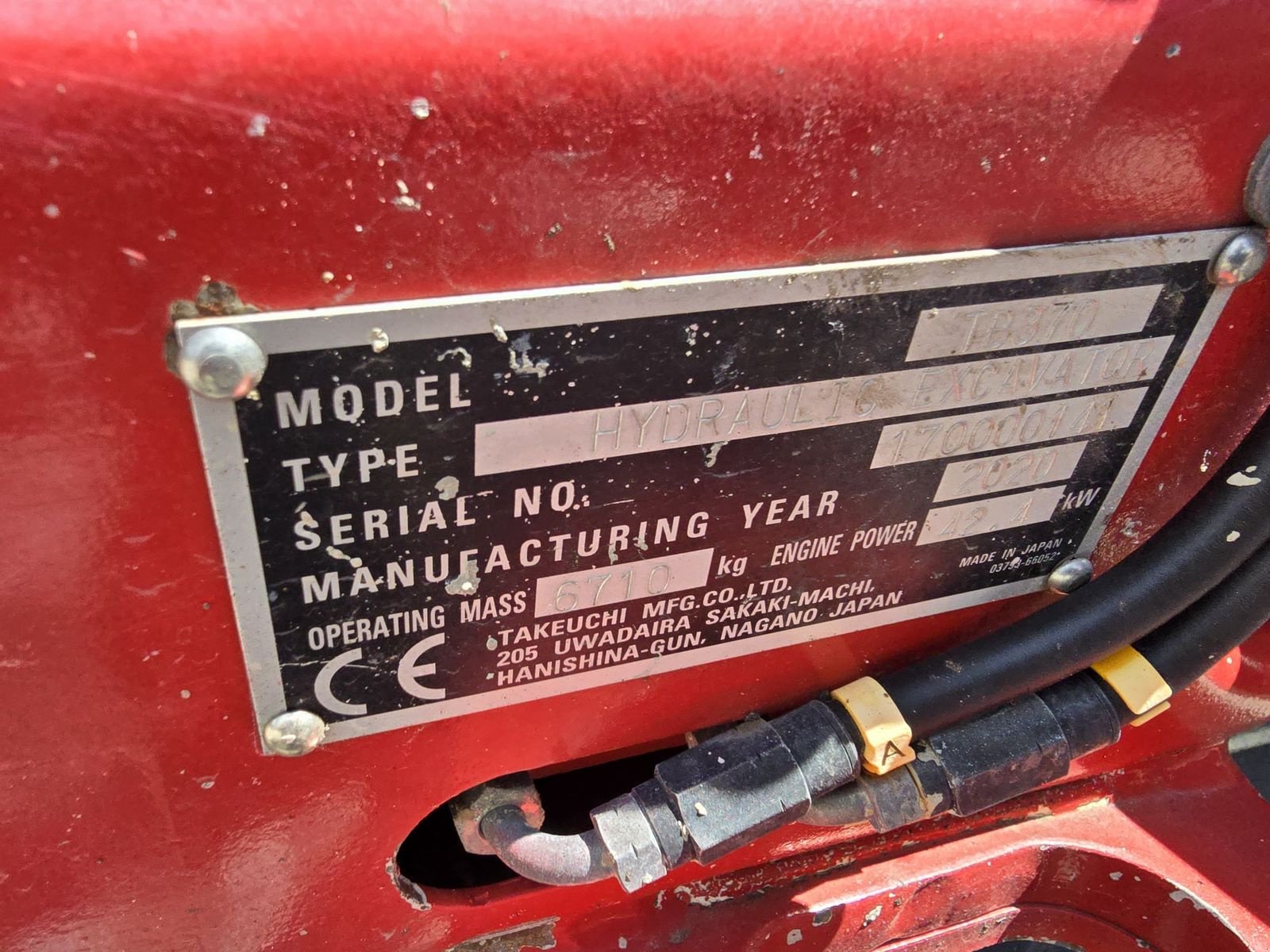 Minibagger Türe ait Takeuchi TB370, Gebrauchtmaschine içinde Gabersdorf (resim 28)