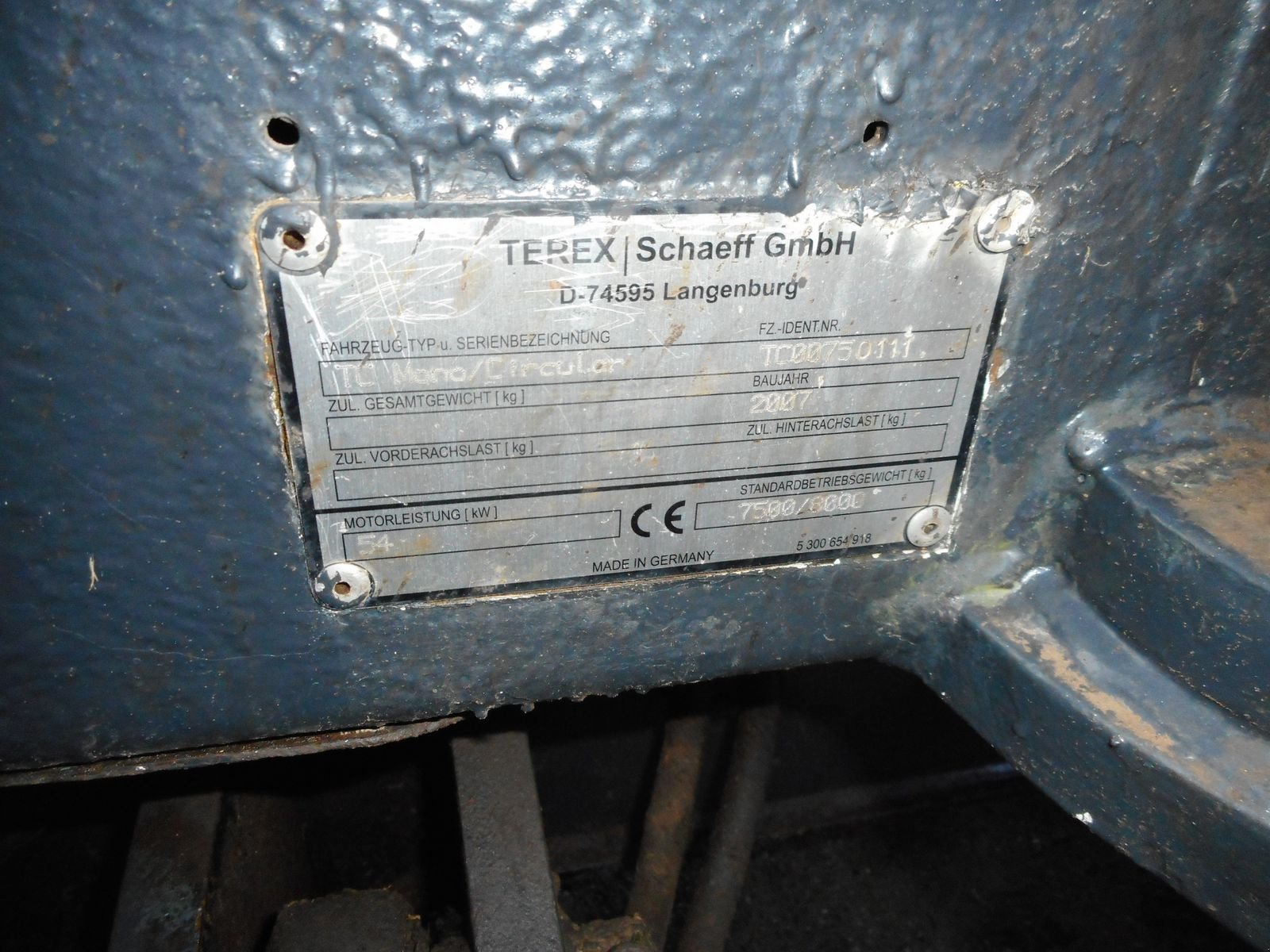 Minibagger typu Terex TC75 ( 7,5 Tonnen ) 5 Löffel + hydr. SW, Gebrauchtmaschine w St. Nikolai ob Draßling (Zdjęcie 5)