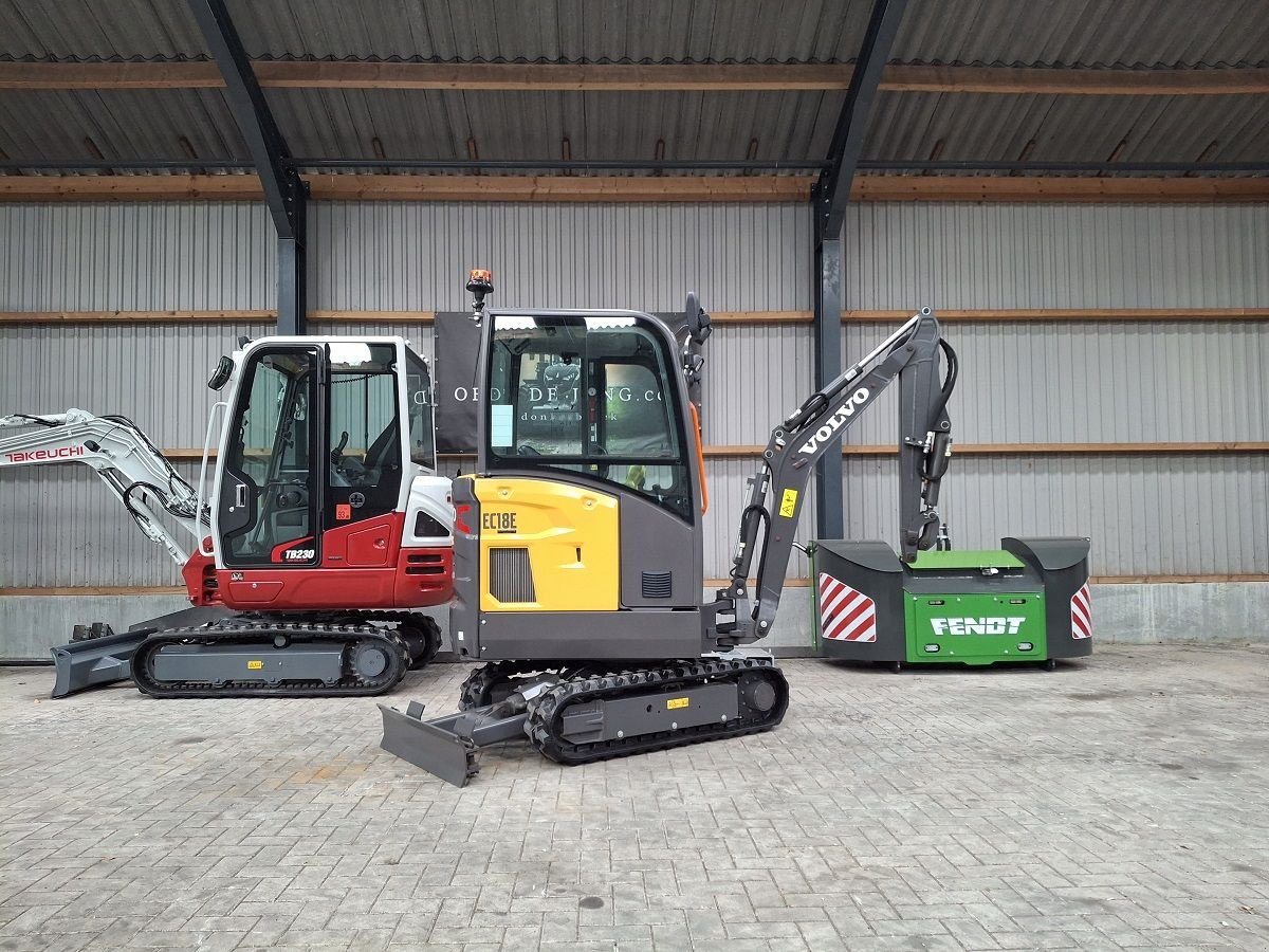 Minibagger del tipo Volvo EC18E, Neumaschine en Donkerbroek (Imagen 3)