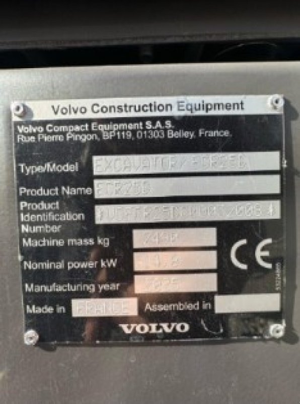 Minibagger typu Volvo ECR 25 D, Neumaschine v Landquart (Obrázek 5)