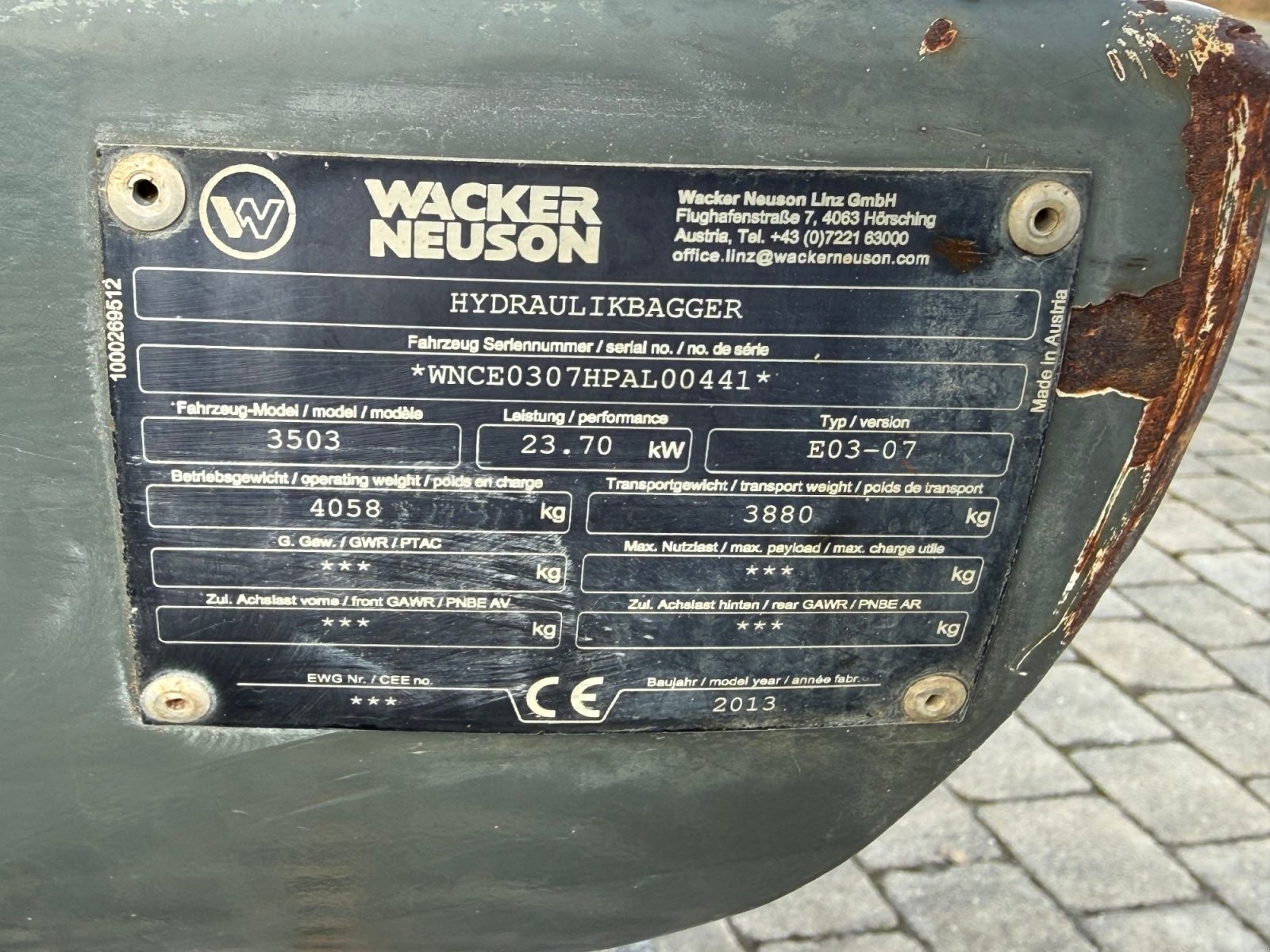 Minibagger del tipo Wacker Neuson 3503 mit Powertilt, Gebrauchtmaschine en Neureichenau (Imagen 17)