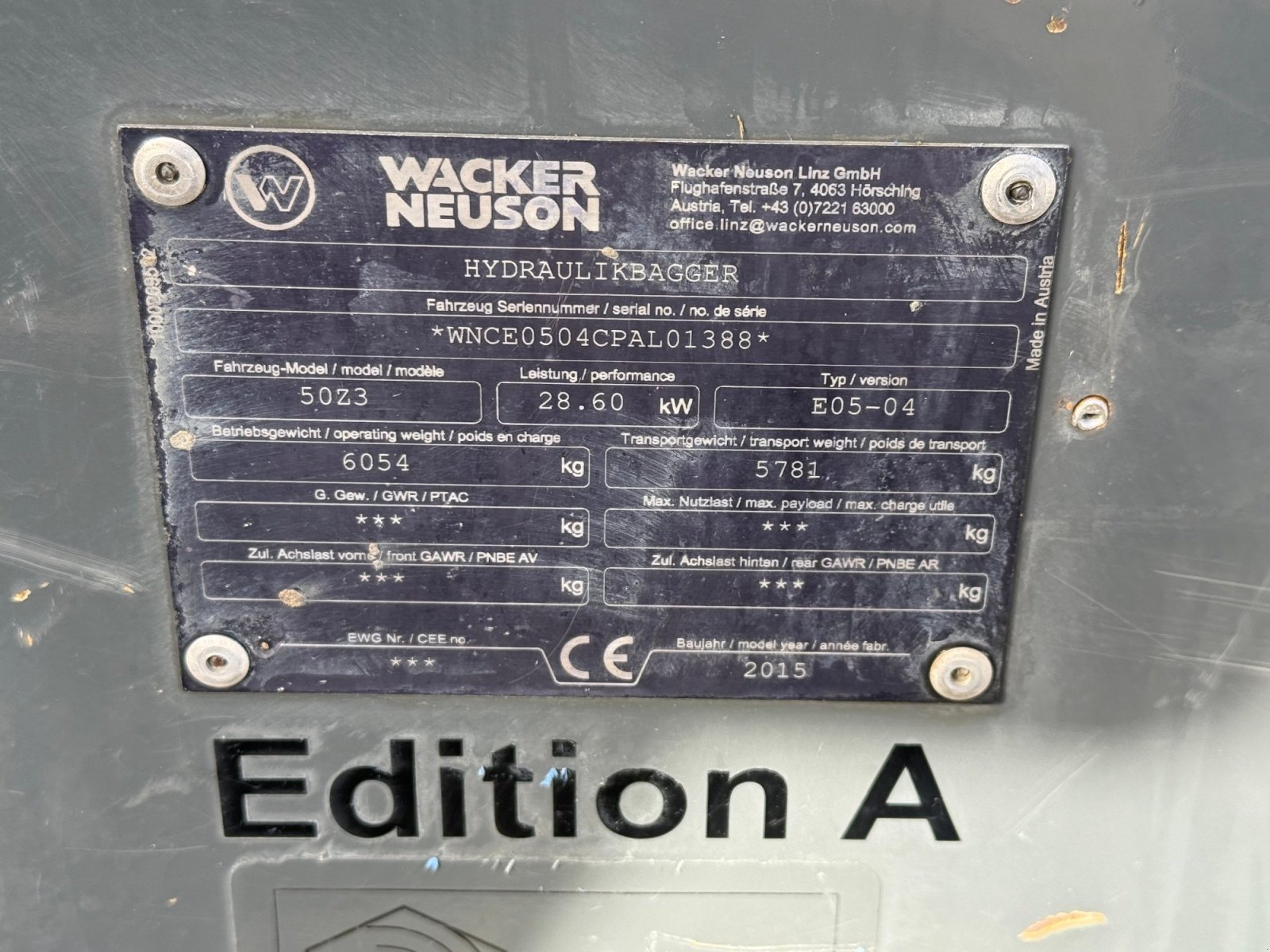 Minibagger типа Wacker Neuson 50Z3, Gebrauchtmaschine в Neureichenau (Фотография 18)