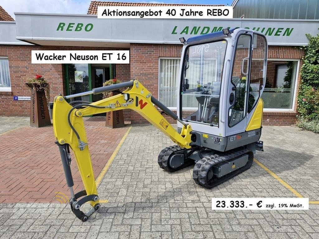 Minibagger a típus Wacker Neuson ET 16, Neumaschine ekkor: Visbek/Rechterfeld (Kép 1)