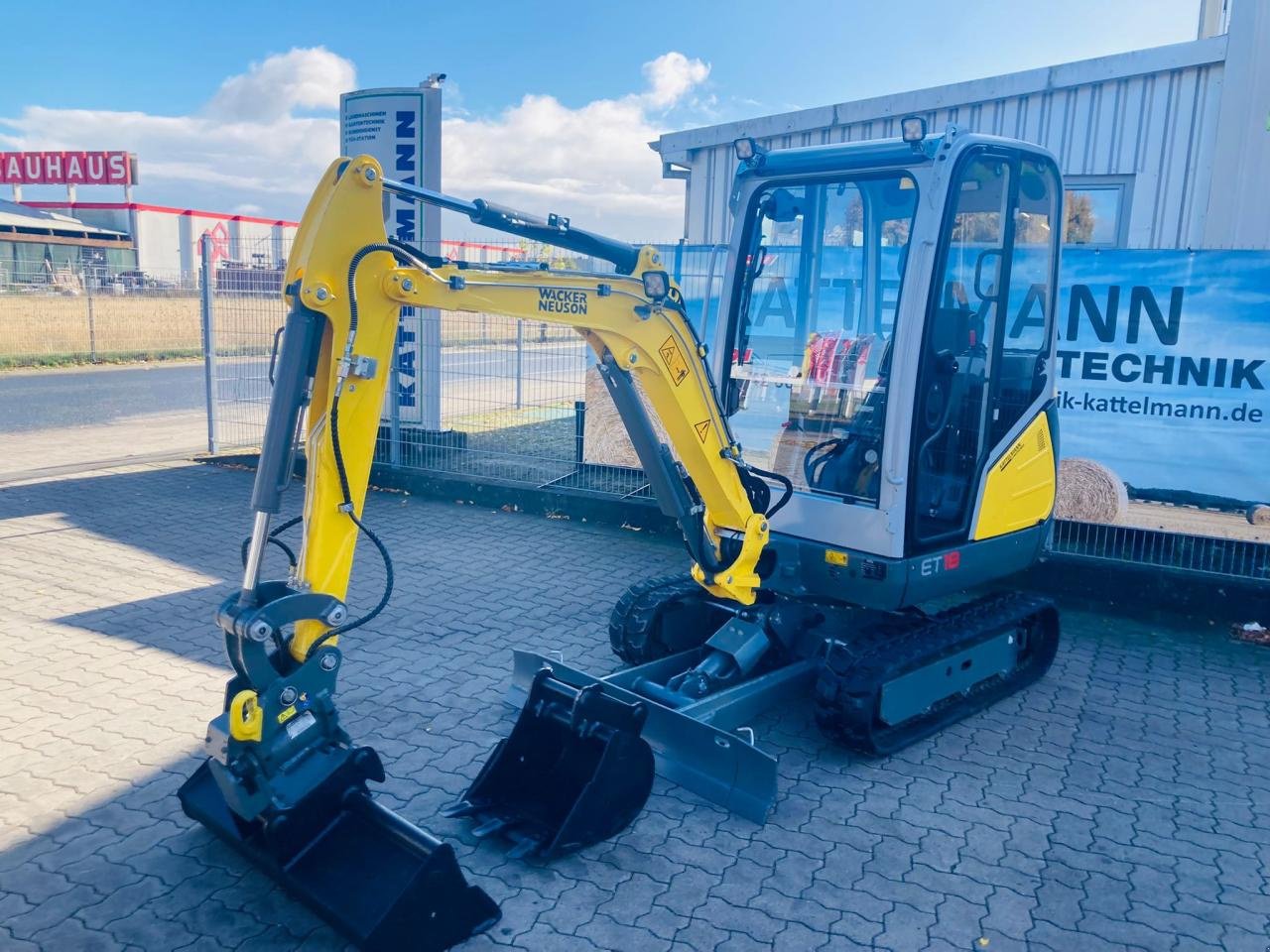 Minibagger Türe ait Wacker Neuson ET 18 mit Powertilt, Gebrauchtmaschine içinde Stuhr (resim 1)